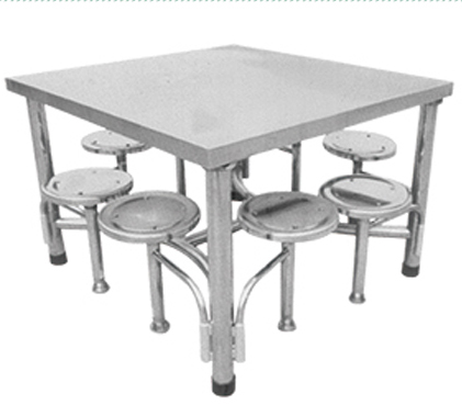 八人不锈钢豪华餐桌