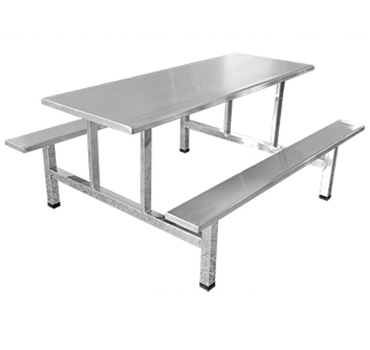 六人长条凳餐桌