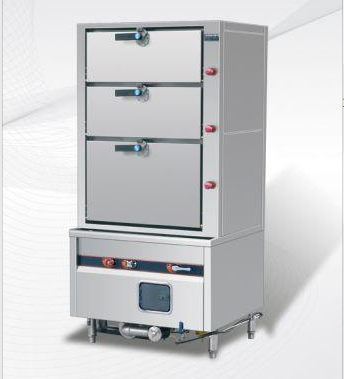 燃气海鲜三门蒸柜炉